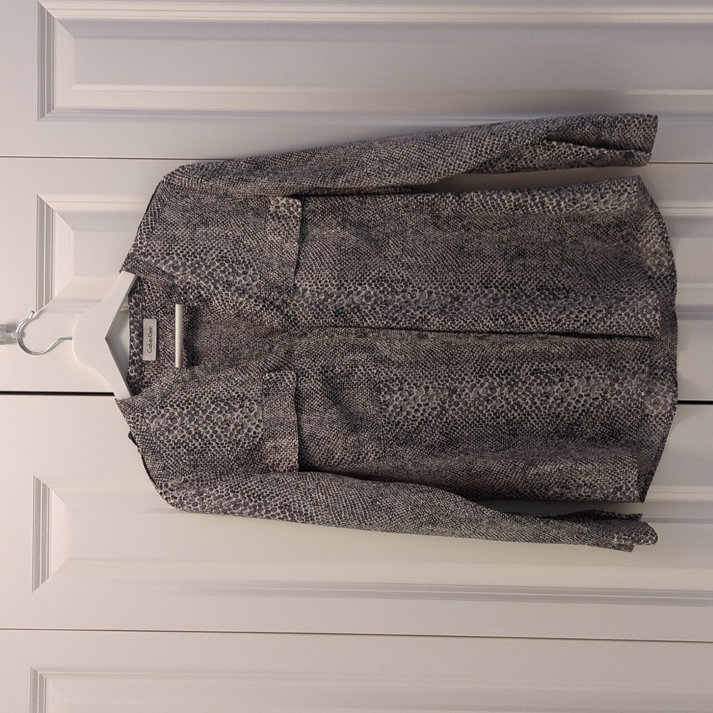 Calvin Klein Utility Shirt, Size XS, Snake Print